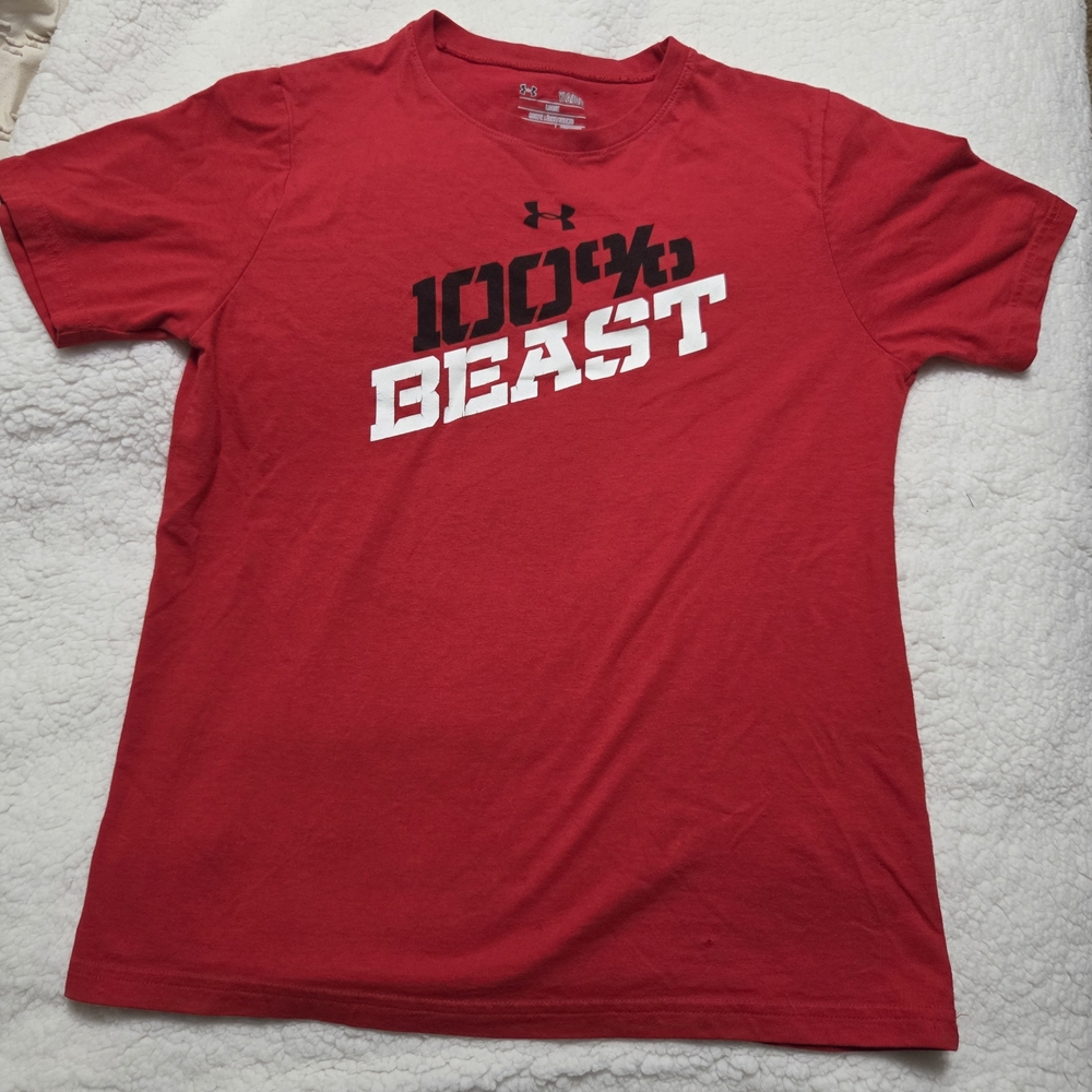 Under Armour Red Loose Fit Tee